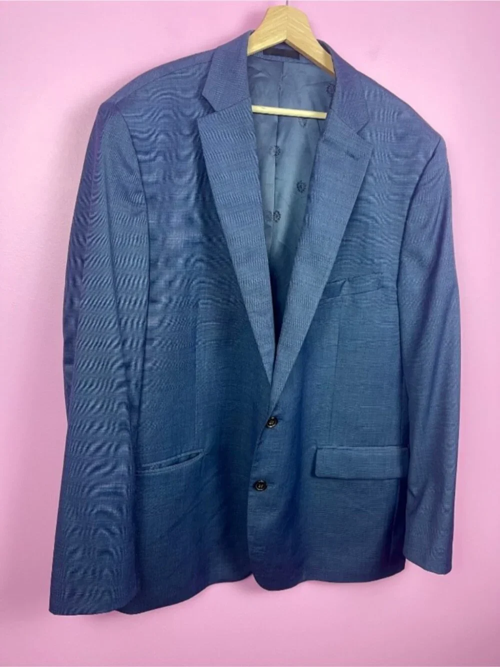 Lauren Ralph Lauren Black Label Wool Blend Blazer Jacket Blue Men’s 50L